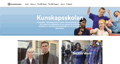 Desktop Screenshot of kunskapsskolan.com