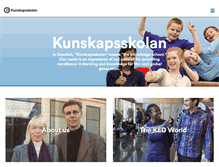 Tablet Screenshot of kunskapsskolan.com